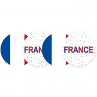 4 Dcorations  Suspendre France en Carton -  29 cm