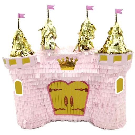 Pinata Chteau de Princesse - Rose / Or 