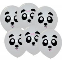 6 Ballons - Pandas Mignons