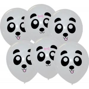 6 Ballons - Pandas Mignons