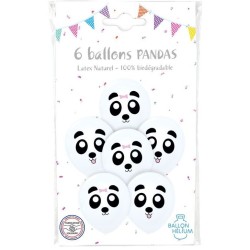 6 Ballons - Pandas Mignons. n1