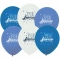 6 Ballons Joyeux Anniversaire - Bleu images:#0