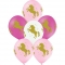 6 Ballons Licorne Or - Rose images:#0