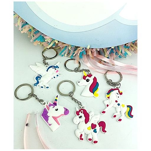 Set de 5 Porte-clefs - Licorne 