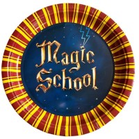8 Assiettes Magic School