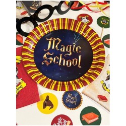 8 Assiettes Magic School. n°1