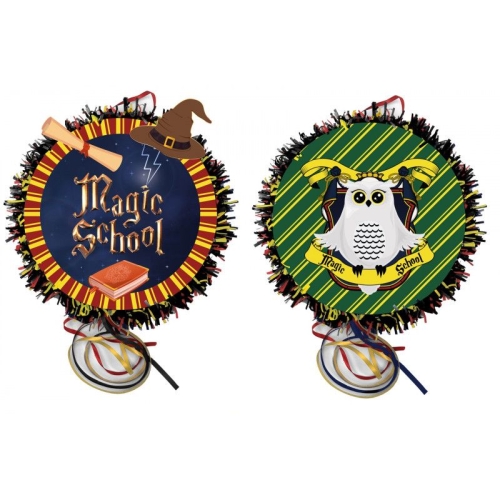 Pull Pinata  2 Faces -  Magic School 30 cm 