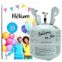 Bouteille Hélium -  Ballons en Fête - 20 Ballons