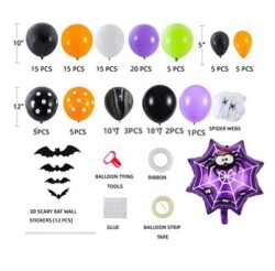 Kit Arche 97 Ballons - Halloween Toile d Araigne. n1