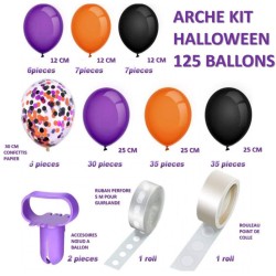Kit Arche 125 Ballons - Halloween. n1