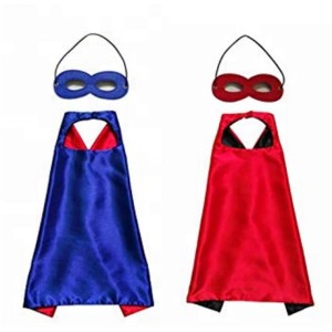 Cape + Masque Super Héros Réversible
