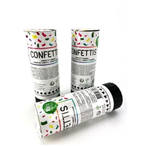 3 Canons à Confettis Multicolores