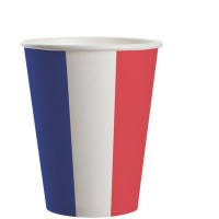 8 Gobelets Allez les Bleus