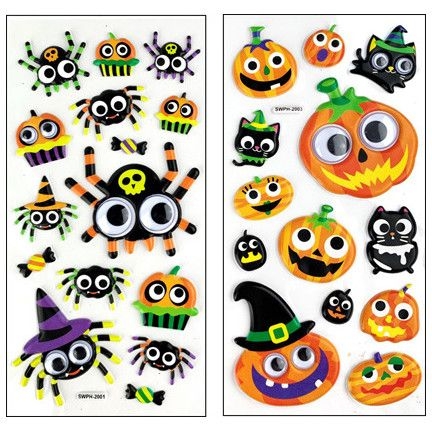 Stickers 3D à Coller Halloween 