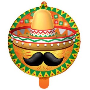Ballon Aluminium Hlium Mexicain - 45 cm