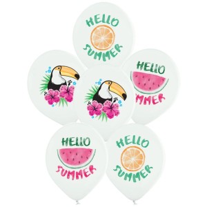 6 Ballons Summer -  30 cm