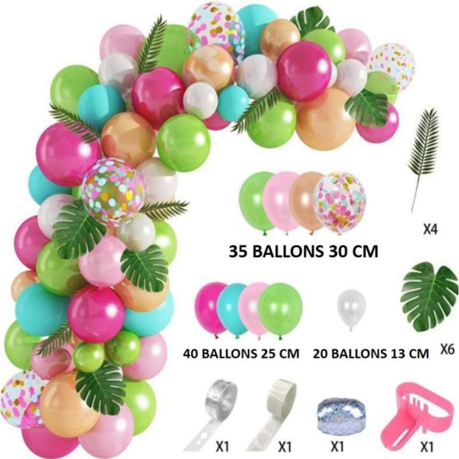 Kit Arche 95 Ballons Exotique 