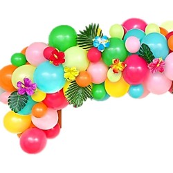 Kit Arche 105 Ballons Hibiscus Hawaii. n1