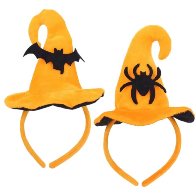 Serre-tte Orange Chauve-Souris  /  Araigne 