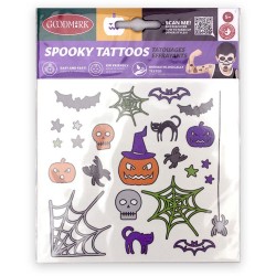 Assortiment de Tatouages Halloween Spookids. n1