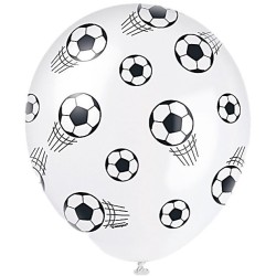 5 Ballons Football Blancs / Verts -  30 cm. n1