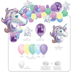 Kit Arche 50 Ballons Licorne. n2