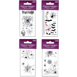 4 Mini Planches Tatouages Halloween  Rigolos et Effrayants !. n2