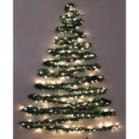 Sapin Mural Guirlande LED - 6 m