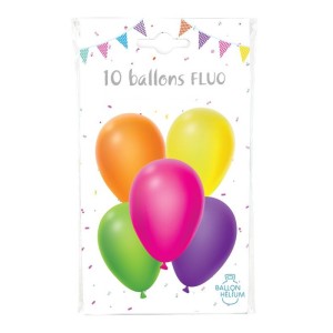 10 Ballons Fluo