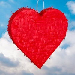 Pinata Coeur Rouge - 50 cm. n�1