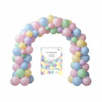 Kit Arche Ballons Pastel - 40 Ballons