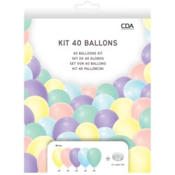 Kit Arche Ballons Pastel - 40 Ballons. n�2