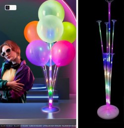 Support 7 Ballons LED Multicolores - 72 cm. n�1