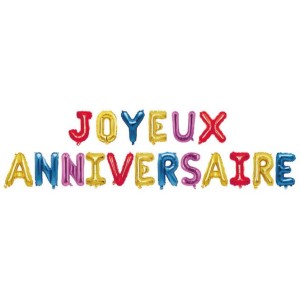 Guirlande Ballon Joyeux Anniversaire
