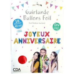 Guirlande Ballon Joyeux Anniversaire. n�2
