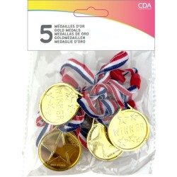 Set de 5 Médailles d Or. n°2