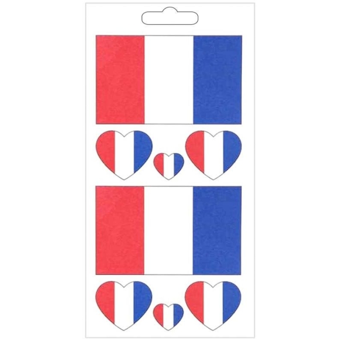 8 Tatouages �ph�m�res Supporter France 
