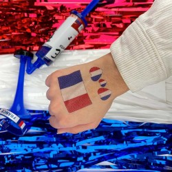 8 Tatouages �ph�m�res Supporter France. n�1