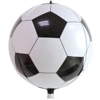 Ballon Aluminium H�lium Ballon de Foot 4D - 45 cm