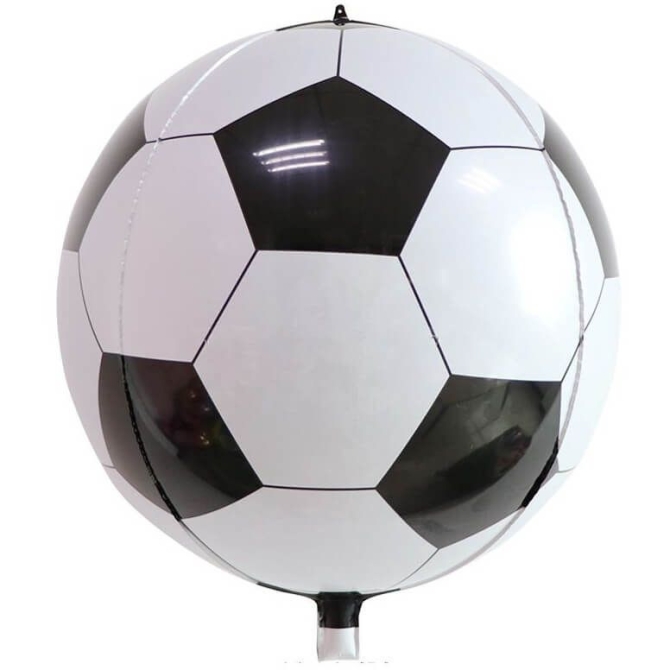 Ballon Aluminium H�lium Ballon de Foot 4D - 45 cm 
