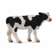 Figurine Veau Frison Blanc et Noir