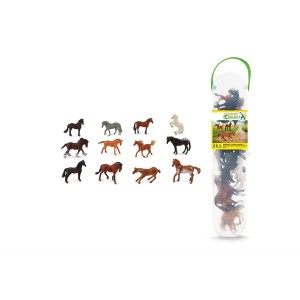 12 Mini Figurines Chevaux