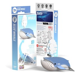 Kit Figurine Baleine Bleue 3D  assembler - Eugy. n1