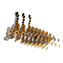 Kit Figurine Tigre 3D à assembler - Eugy. n°1