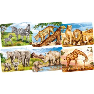 Puzzle les animaux de la jungle savane pour enfant