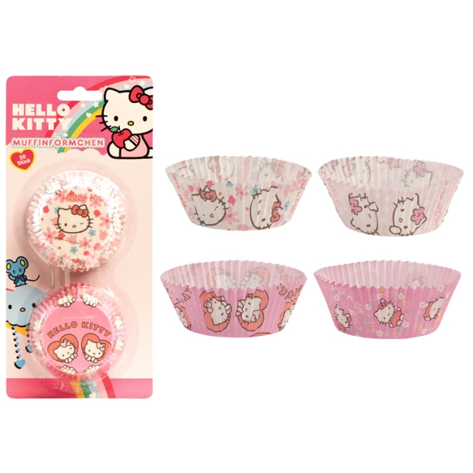50 Caissettes  Cupcakes Hello Kitty 