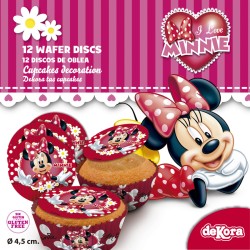 12 Mini Disques Minnie (4, 5 cm) - Azyme. n1