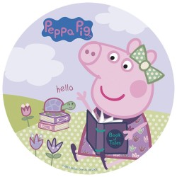 1 Disque Peppa Pig (20 cm) - Azyme. n1