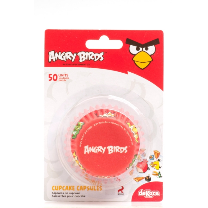 50 Caissettes  Cupcakes Angry Birds 
