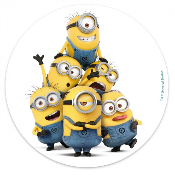 Disque en sucre Minions 